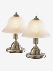 Dar Lighting Brass Gloucester Touch Table Lamp - Image 1 of 4