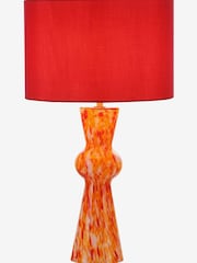 Dar Lighting Red Rheneas Table Lamp - Image 2 of 5