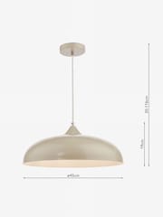 Dar Lighting Cream Kaelan Pendant Ceiling Light - Image 5 of 5