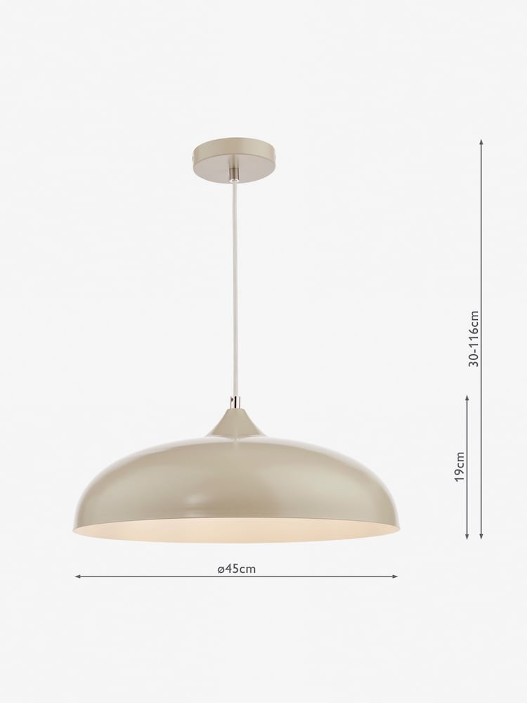 Dar Lighting Cream Kaelan Pendant Ceiling Light - Image 5 of 5