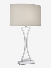 Dar Lighting Chrome Oporto Table Lamp - Image 2 of 3