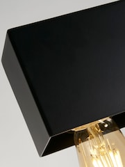 Searchlight Black Noir 5 Light Diner Bar Pendant Ceiling Light - Image 4 of 4