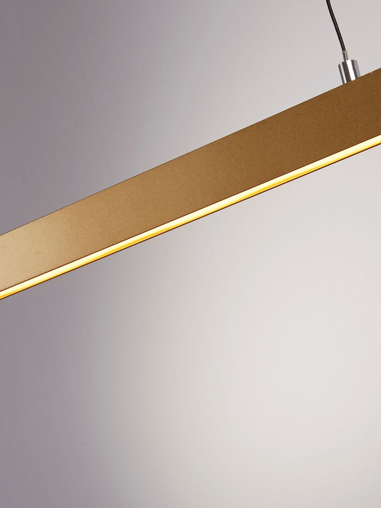 Searchlight Gold Stella Gesture Control Bar Pendant Ceiling Light - Image 2 of 4 Searchlight Gold Stella Gesture Control Bar Pendant Ceiling Light - Image 2 of 4