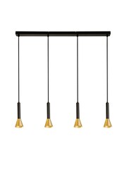Searchlight Black Helenium 4 Light Bar Pendant Ceiling Light - Image 2 of 4