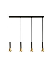 Searchlight Black Helenium 4 Light Bar Pendant Ceiling Light - Image 3 of 4