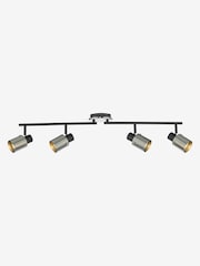 Dar Lighting Chrome Ryan 4 Light Bar Spotlight - Image 5 of 5