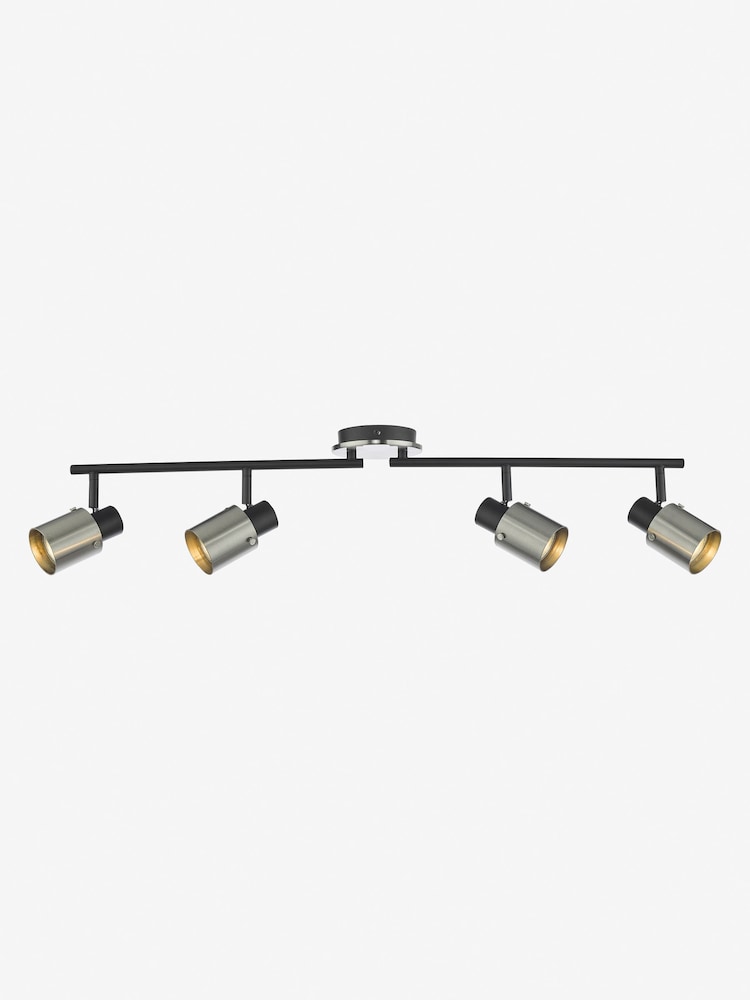 Dar Lighting Chrome Ryan 4 Light Bar Spotlight - Image 5 of 5