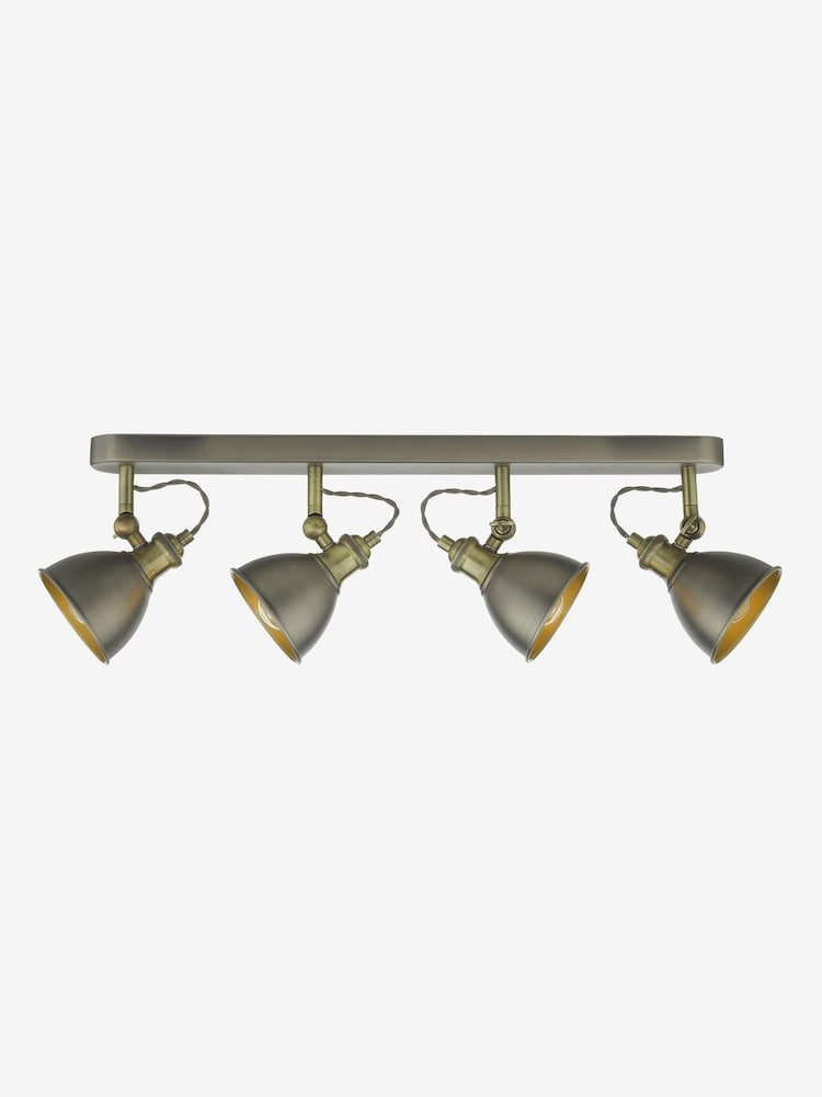 Dar Lighting Chrome Governor 4 Light Bar Spotlight - Image 1 of 4