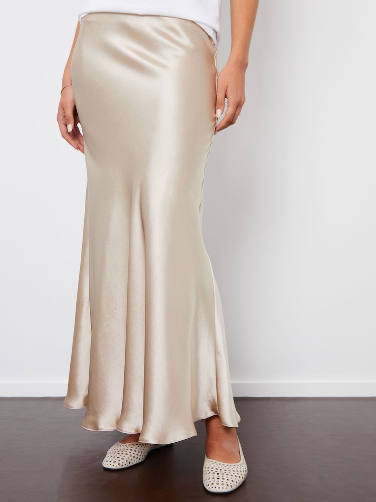 Buy Threadbare Champagne Maxi Satin Slip Skirt from Next USA