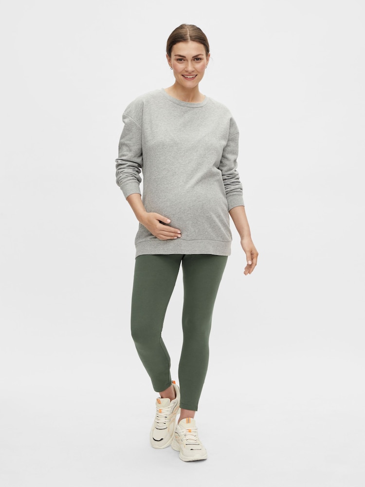 Mamalicious Black & Green Maternity Leggings 2 Pack - Image 3 of 6