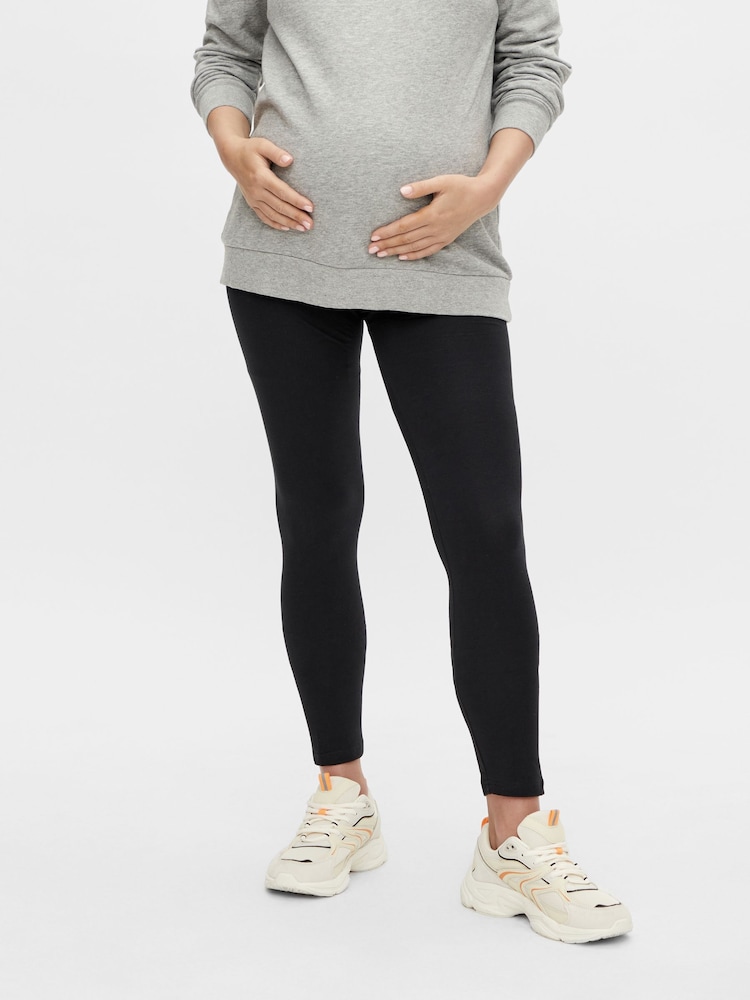 Mamalicious Black & Green Maternity Leggings 2 Pack - Image 4 of 6