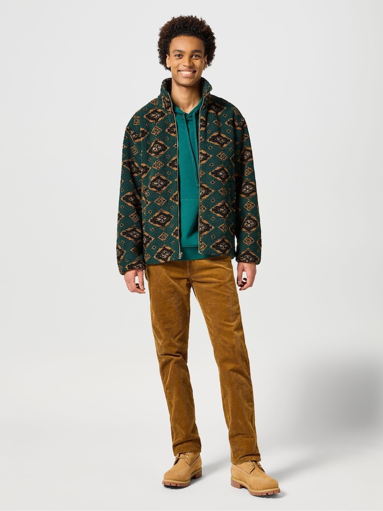 Wrangler Green Casey Shearling Fleece Jacket - Image 2 of 6