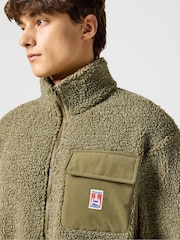 Wrangler Ivy Green Casey Shearling Fleece Jacket - Image 6 of 8