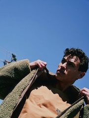 Wrangler Ivy Green Casey Shearling Fleece Jacket - Image 7 of 8