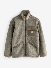 Wrangler Ivy Green Casey Shearling Fleece Jacket - Image 8 of 8