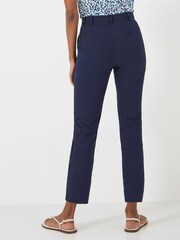 Crew Clothing Blue Smart Cropped Chino Trousers - Image 2 of 4