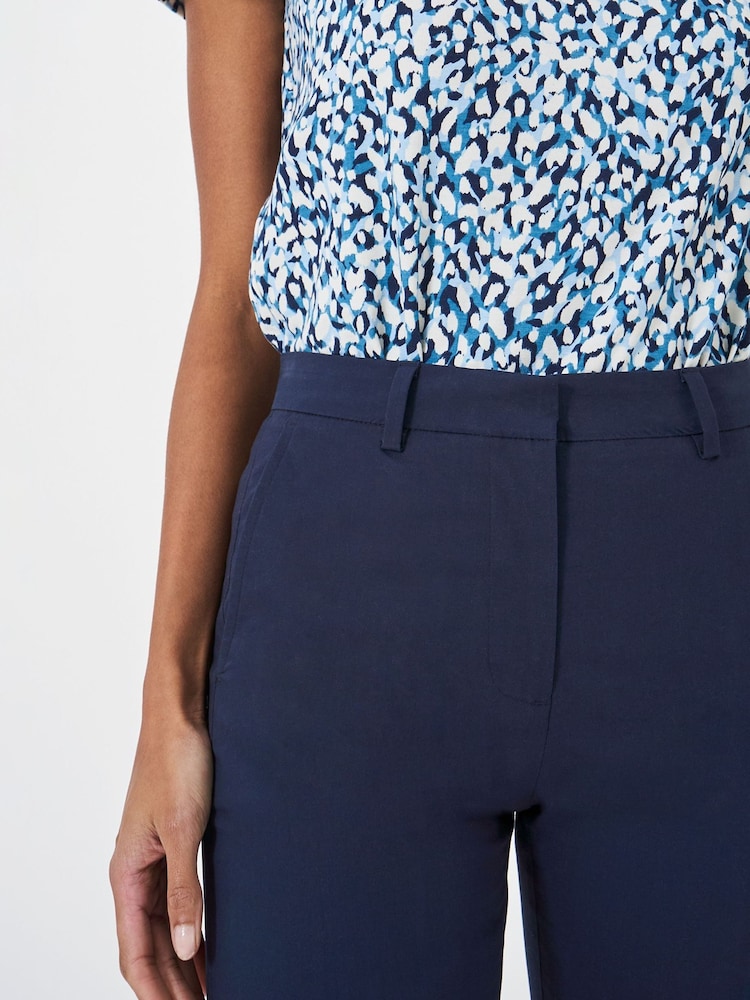 Crew Clothing Blue Smart Cropped Chino Trousers - Image 4 of 4