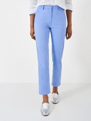 Crew Clothing Blue Smart Cropped Chino Trousers - Image 1 of 1