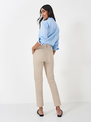 Crew Clothing Natural Smart Cropped Chino Trousers - Image 3 of 4