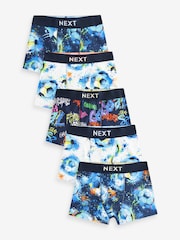Blue Football Trunks 5 Pack (2-16yrs) - Image 1 of 9