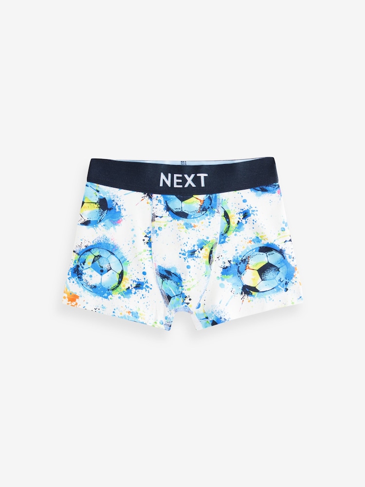 Blue Football Trunks 5 Pack (2-16yrs) - Image 5 of 9