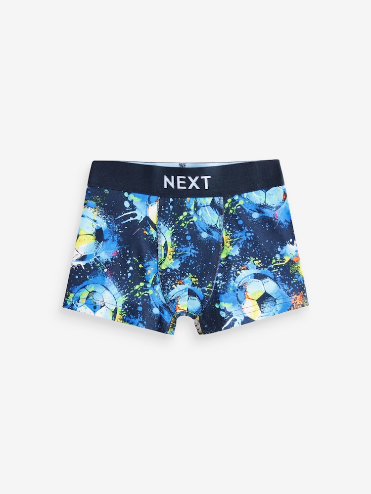 Blue Football Trunks 5 Pack (2-16yrs) - Image 7 of 9