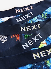 Blue Football Trunks 5 Pack (2-16yrs) - Image 8 of 9