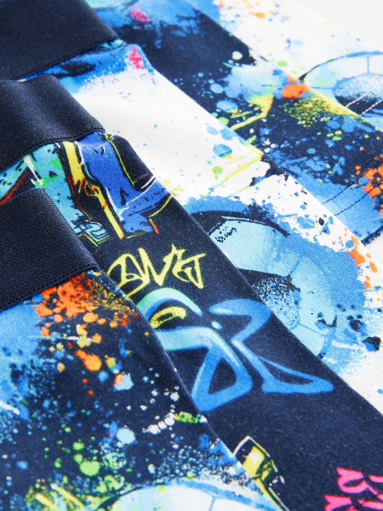 Blue Football Trunks 5 Pack (2-16yrs) - Image 9 of 9