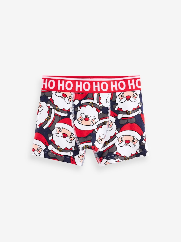 Christmas Print Trunks 3 Pack (1.5-16yrs) - Image 2 of 7 Christmas Print Trunks 3 Pack (1.5-16yrs) - Image 2 of 7