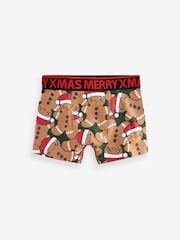 Christmas Print Trunks 3 Pack (1.5-16yrs) - Image 5 of 7