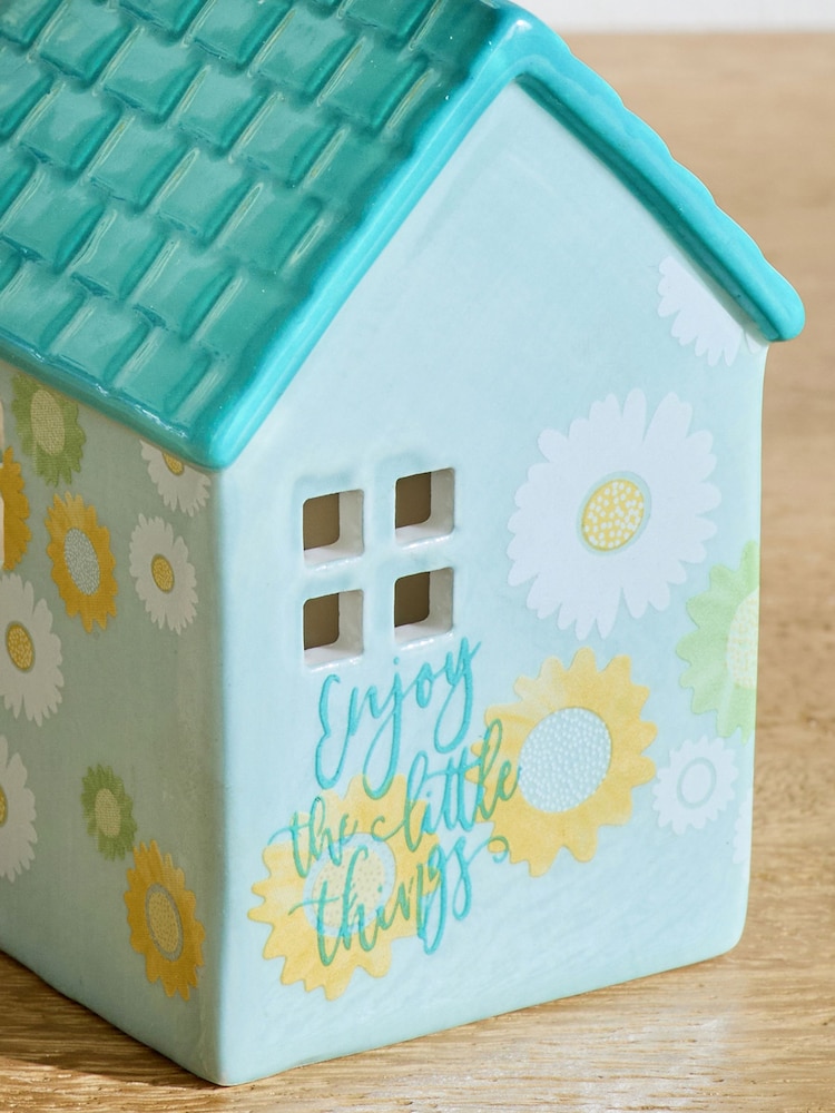 Floral Sentiment Ceramic House Ornament - Bild 2 von 4 Floral Sentiment Ceramic House Ornament - Bild 2 von 4