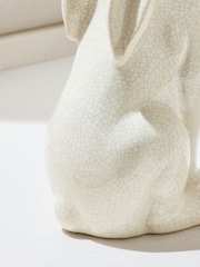 White Ceramic Hare Ornament - Image 3 of 6