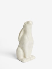 White Ceramic Hare Ornament - Image 4 of 6
