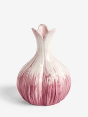 Pink/White Ceramic Garlic Clove Ornament - Image 3 of 4