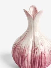 Pink/White Ceramic Garlic Clove Ornament - Image 4 of 4