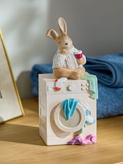 Natural Rosie Rabbit Washing Machine Ornament - Image 1 of 5