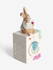 Natural Rosie Rabbit Washing Machine Ornament - Image 3 of 5