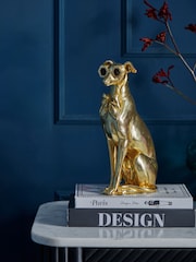 Gold Tone Chic Dog Ornament - Image 1 of 4