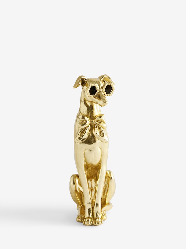 Gold Tone Chic Dog Ornament - Image 3 of 4