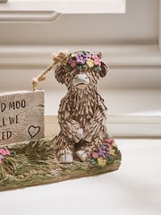 Natural Hamish The Highland Cow Me and Moo Love Sentiment Ornament - Image 3 of 9