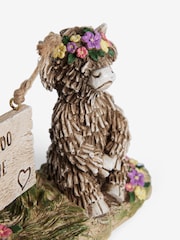 Natural Hamish The Highland Cow Me and Moo Love Sentiment Ornament - Image 7 of 9