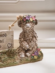 Natural Hamish The Highland Cow Me and Moo Love Sentiment Ornament - Image 9 of 9