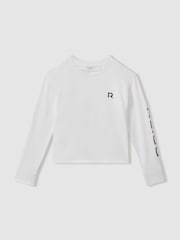 Sudadera con cuello redondo y logo de Reiss Maggie - Imagen 2 de 4