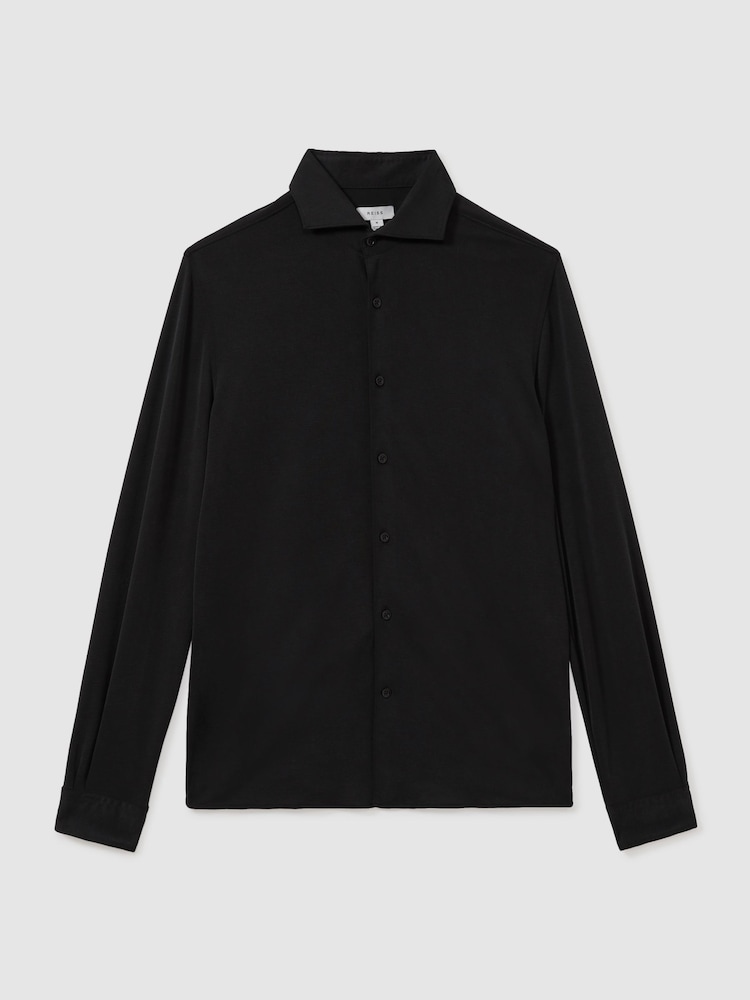 Pesty Musta - Reiss Bobby Modal Blend Cutaway Collar Paidat - Kuva 2 / 5