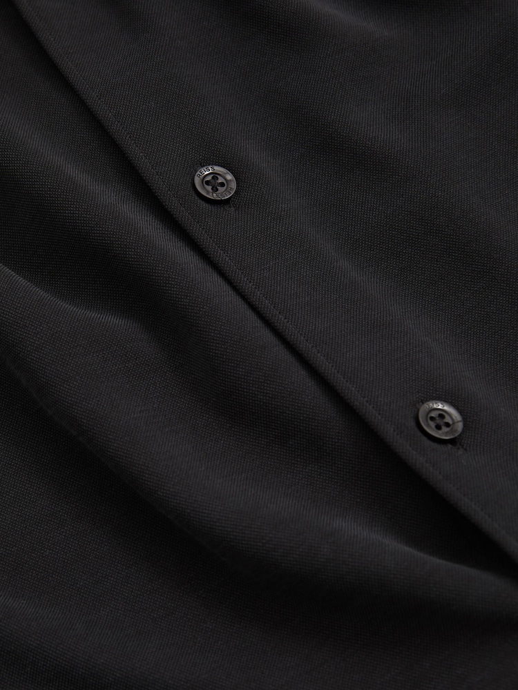 Pesty Musta - Reiss Bobby Modal Blend Cutaway Collar Paidat - Kuva 5 / 5