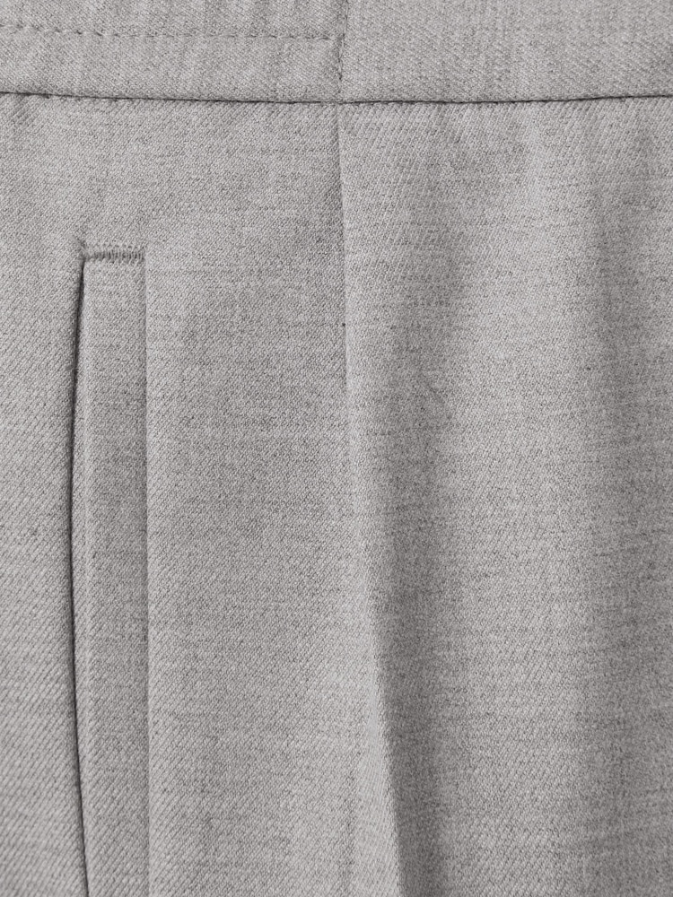 Reiss Grey Melange Brighton 9-14 yrs Relaxed Elasticated Trousers with Turn-Ups - Image 3 of 3