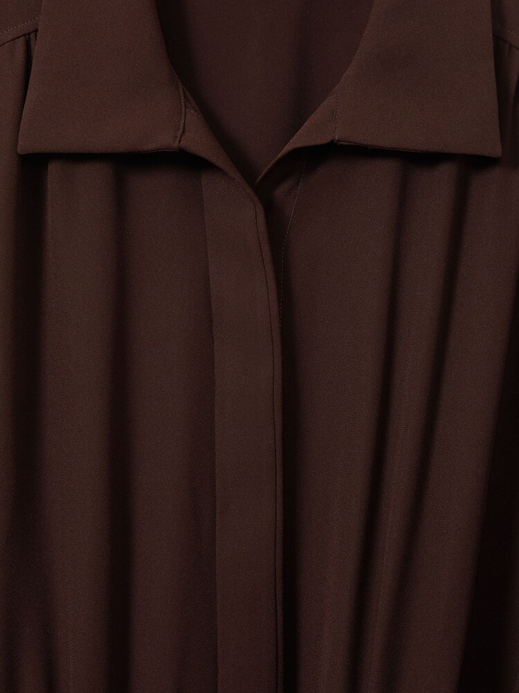 Reiss Burgundy Czara Belted Wide Leg Jumpsuit - Image 6 of 6