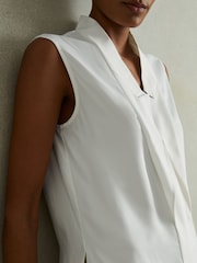 Reiss Ivory Wren Relaxed Tux Top - Image 3 of 5
