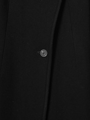 Reiss Black Maude Petite Wool-Blend Longline Double-Breasted Coat - Image 6 of 7