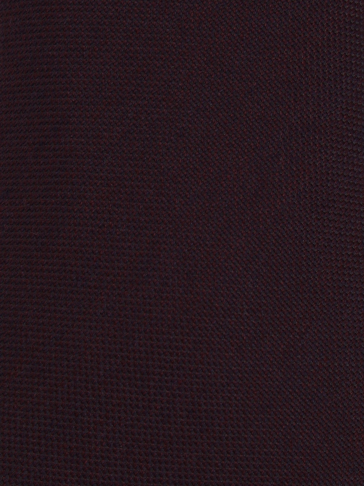 Reiss Bordeaux Baratti Plain Woven Tie with Silk and Wool - Image 4 of 4